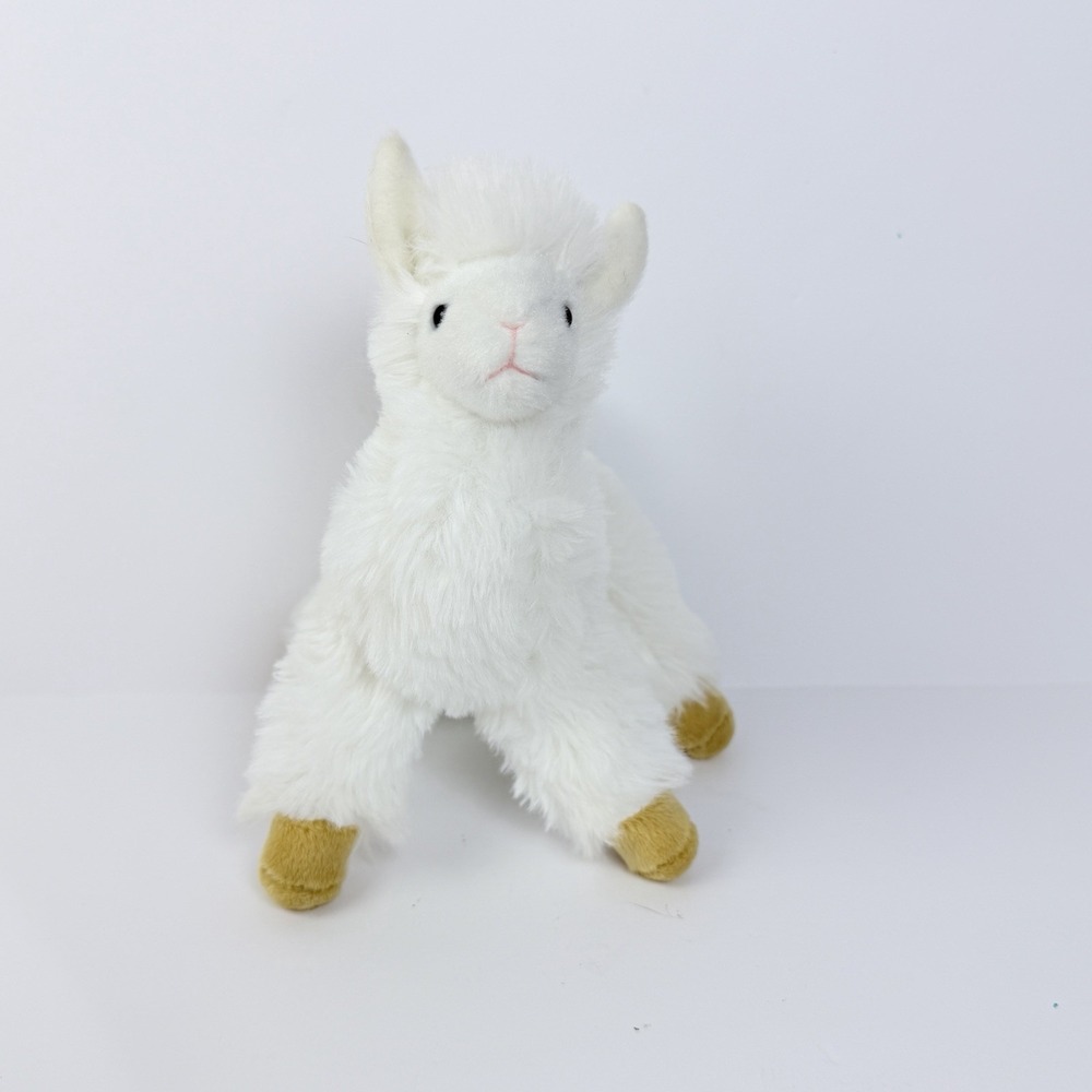 Douglas Llama Plush White Fluffy Alpaca Soft Stuffed Animal Cuddle Toy
